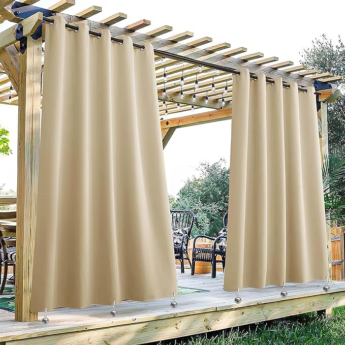 10 Pack Heavy Duty Curtain Weights for Outdoor, Stainless Steel Drapery Clip Keepping Curtain Panel Straight, Keep Outdoor Curtain Flag from Waving, Help Weigh Down Sun Curtain Tablecloth Garden Flag-VerdiqueGarden