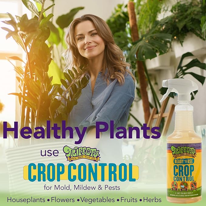 Trifecta Crop Control Insecticidal Soap for Plants | All Natural Fungicide for Plants | Spider Mite Killer Indoor Plants, Food Safe Pesticide, Herbicide, Spider Mites Spray for Plants (32oz - 2 Pack)-VerdiqueGarden