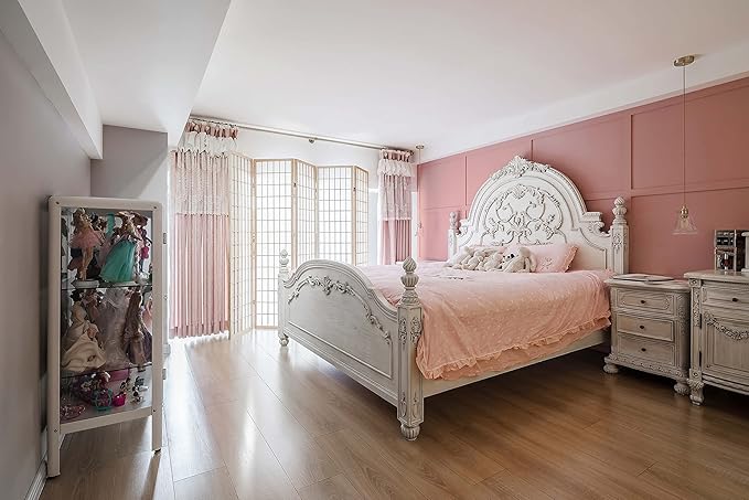 Dimoon 78.7''x17.7'' Pink Peel and Stick Wallpaper Contact Paper Modern Self Adhesive Wall Paper Removable Renter Friendly Textured Solid Color Shelf Cabinet Vinyl Roll (78.7''x17.7'',Rose Pink)-VerdiqueGarden