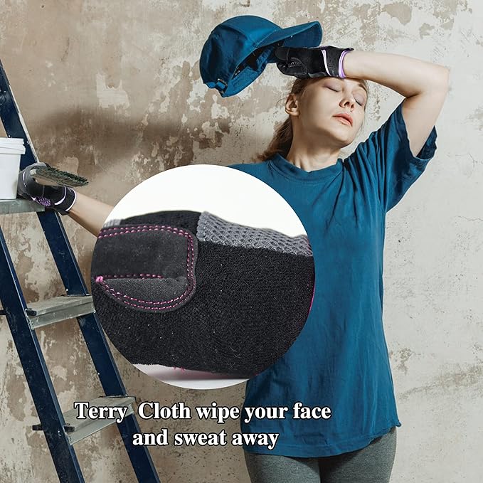 HANDLANDY Women Safety Work Gloves Utility Touch Screen Working Grip Glove for Yardwork Gardening Breathable Mechanic Gloves-VerdiqueGarden