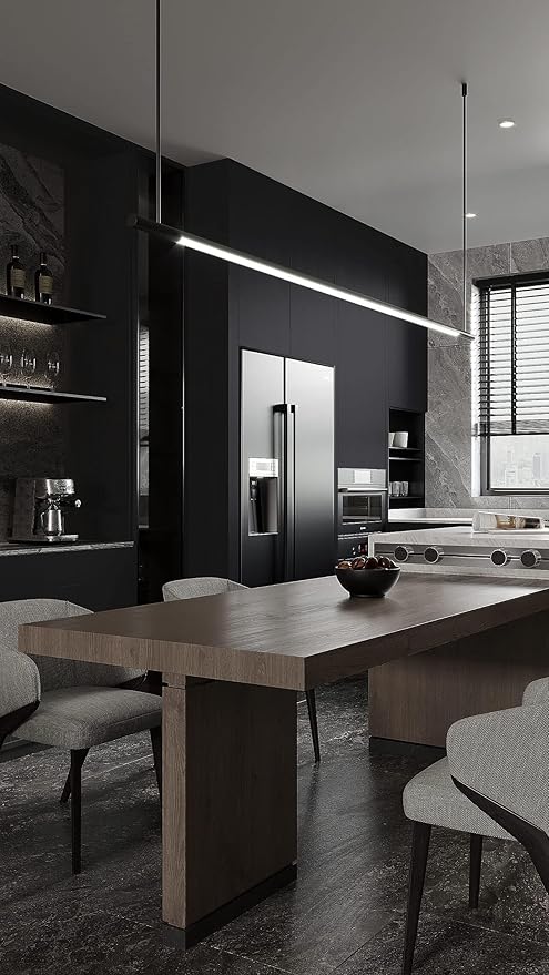 Dimoon 78.7''x15.7'' Black Skin Peel and Stick Wallpaper Contact Paper Modern Self Adhesive Wall Paper Removable Renter Friendly Textured Solid Color Cabinet Vinyl Roll (78.7''x15.7'',Black Skin)-VerdiqueGarden