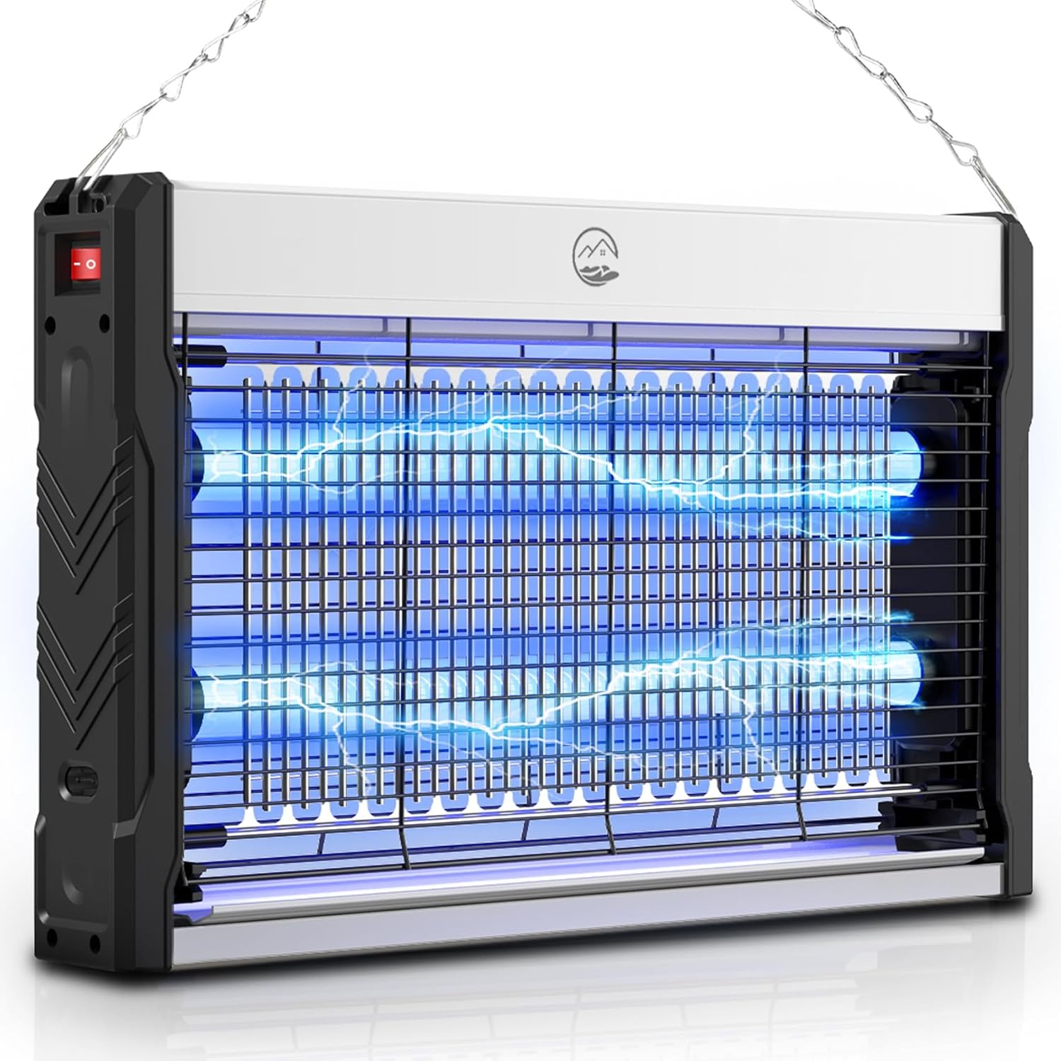 Electric Bug Zapper, 3000V High-Voltage Indoor Fly Killer, Powerful Electric Mosquito Zapper for Fly, Mosquito, Fruit, Moth, Gnat, Trap with Removable Washable Tray for Home Patio Backyard-VerdiqueGarden