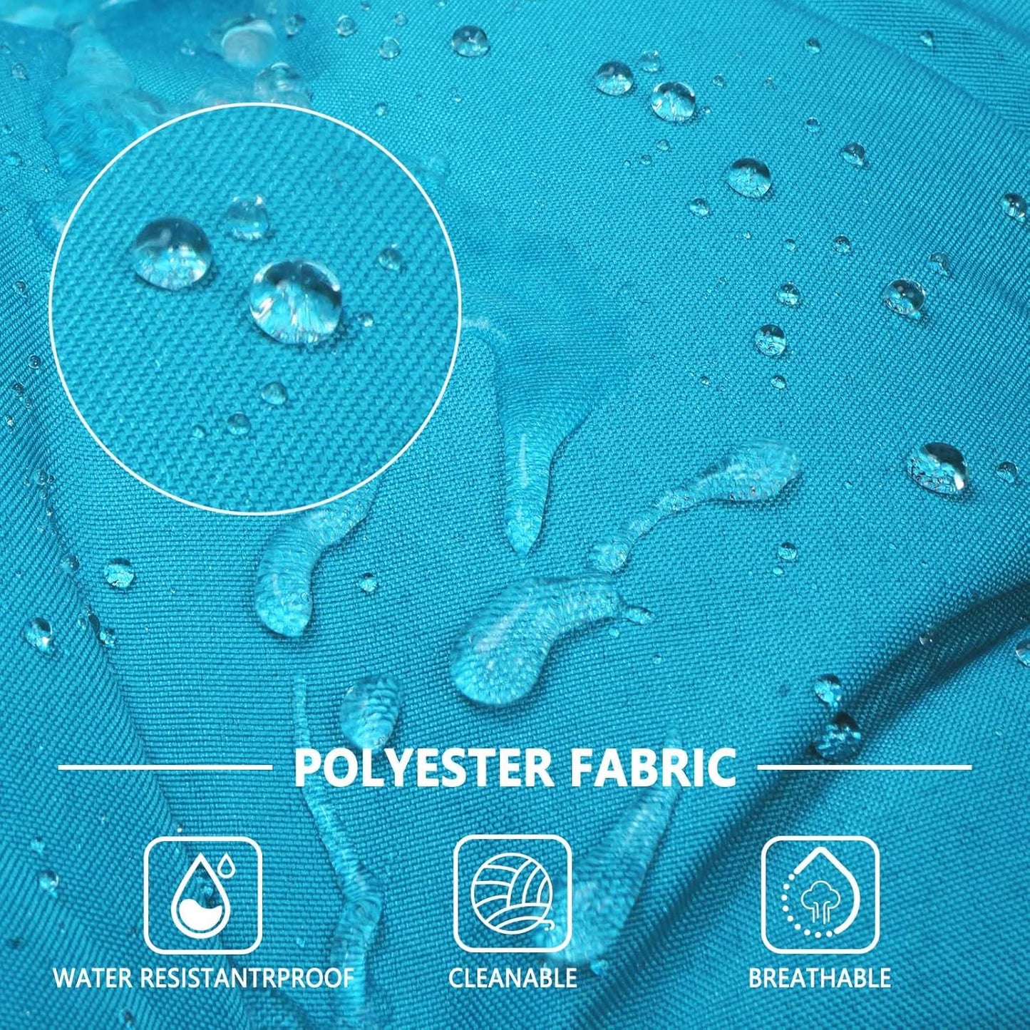 Outdoor Swing Cushions,Waterproof Swing Cushions 3 Seater Replacement with Backrest,Outdoor Thickened Bench Cushion with Ties for Porch,Patio,Backyard,Garden (Lake Blue 60 * 40 in)-VerdiqueGarden