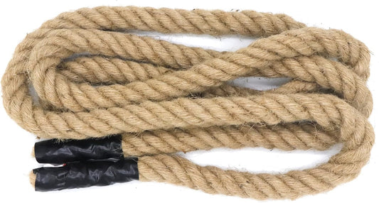 Jute Rope 1 Inch x 10 Ft, IMROPE Natural Jute Rope Twisted 4 Strands for DIY Arts Crafts, Garden, Home Decorating, Hammock-VerdiqueGarden