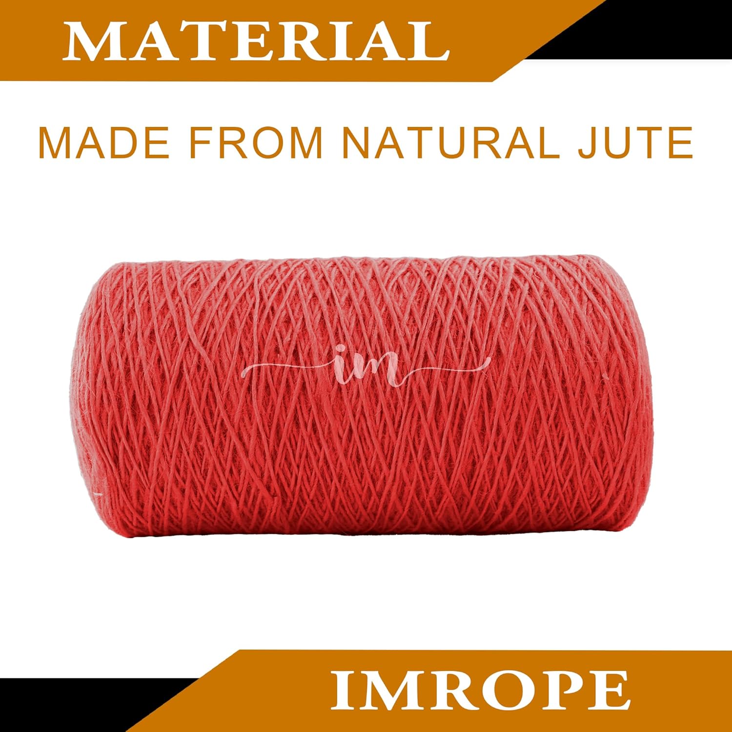 1mm x 1500 Feet Red Jute Rope, Twine for Gardening Tomato Climbing Plant Tie Floristry Crafts Gift Wrapping Packing Decor-VerdiqueGarden