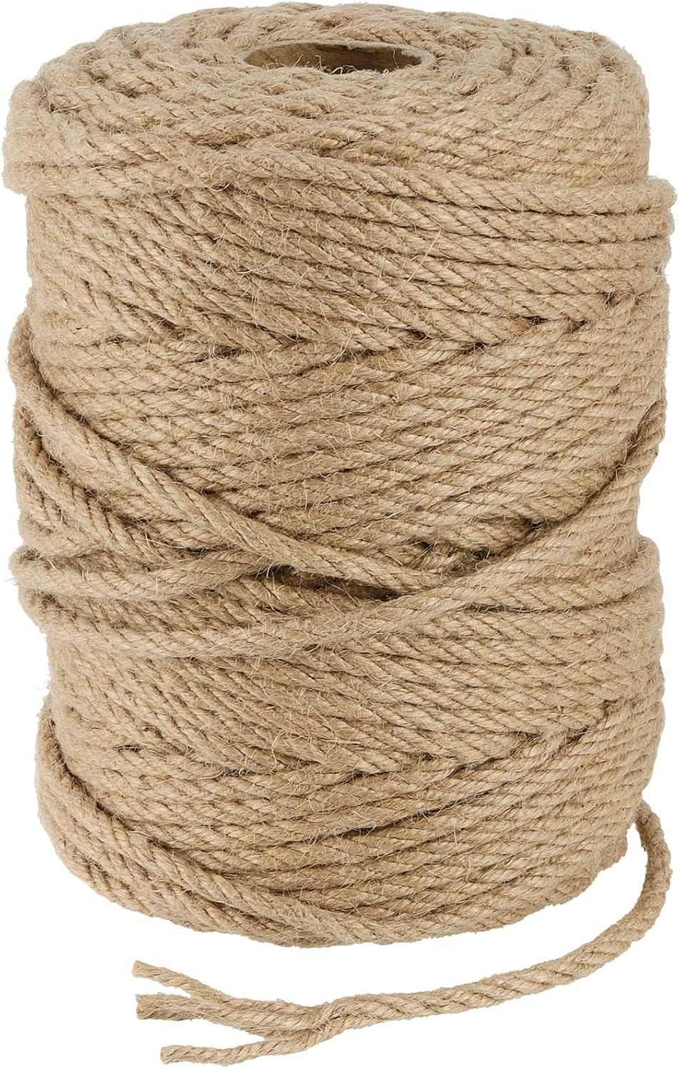 JOIKIT 5mm 492 Feet Jute Twine, Natural Braided Jute Rope, Twisted Hemp Rope for Crafts, Gardening, Bundling, Home Decoration-VerdiqueGarden