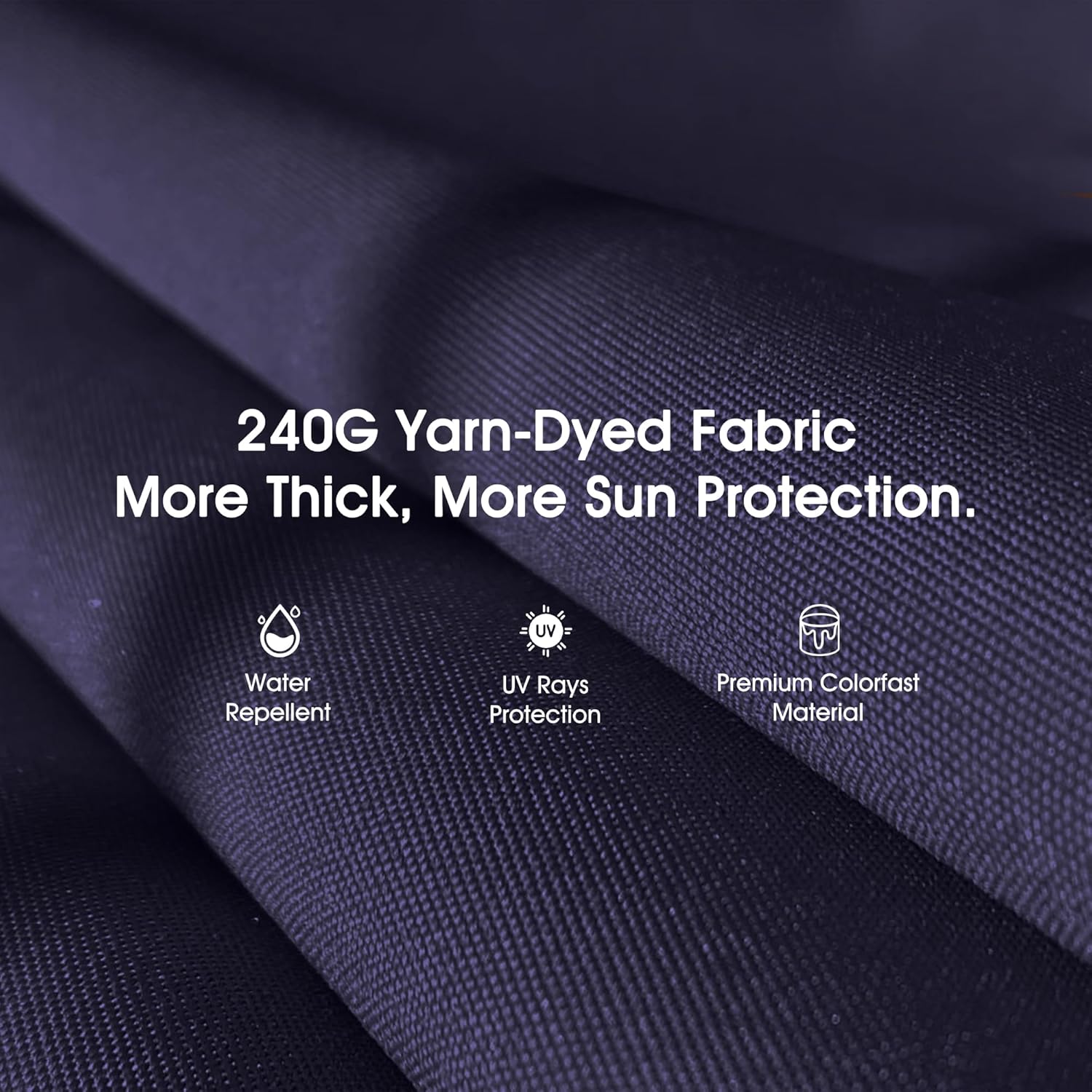 PURPLE LEAF 2-Seat Deluxe Outdoor Patio Porch Swing with Weather Resistant Steel Frame, Adjustable Tilt Canopy, Cushions and Pillow Included, Navy Blue-VerdiqueGarden