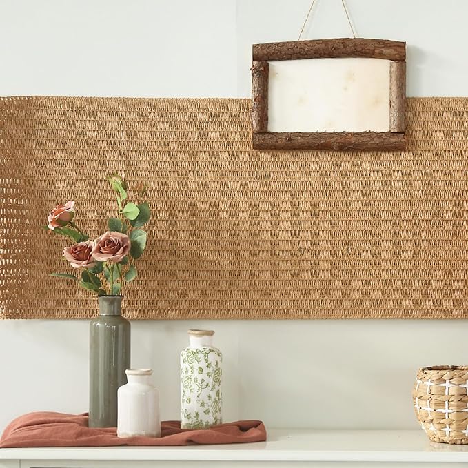 Vintage Vase Set of 3, Ceramic Vintage Flower Vases, Chinoiserie Decorative Home Decor Retro Floral Vase Rustic Farmhouse Decor for Table Bookshelf Mantel Kitchen Living Room Office - Green and Beige-VerdiqueGarden