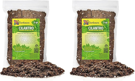 Cilantro Plant Potting Soil - All-Natural Blend for Thriving Cilantro Plants - Boosts Root Health and Aroma - 10 Quart-VerdiqueGarden