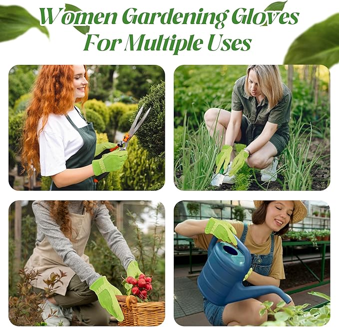 HANDLANDY Women Safety Work Gloves Utility Touch Screen Working Grip Glove for Yardwork Gardening Breathable Mechanic Gloves-VerdiqueGarden