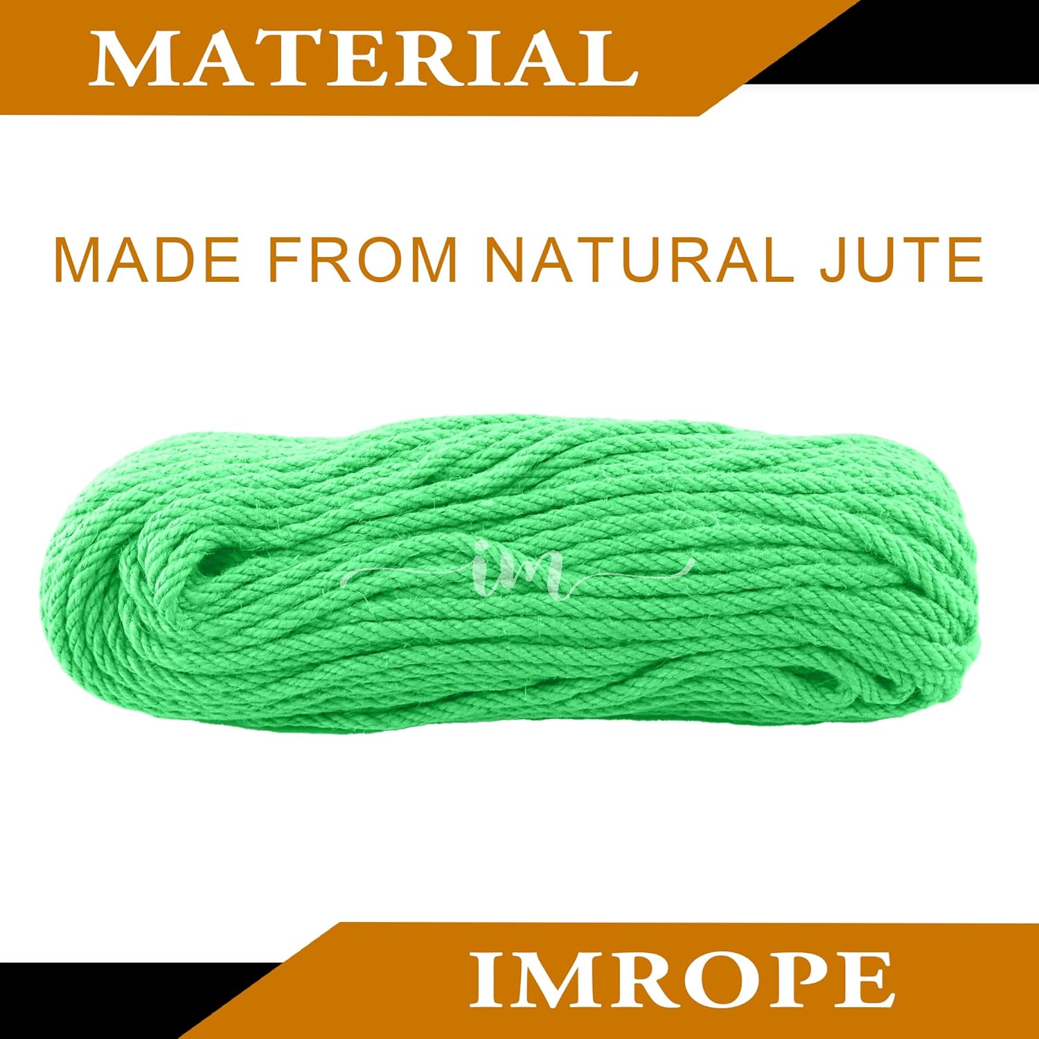 6mm x 150 Feet Light Green Jute Rope, Twine for Gardening Tomato Climbing Plant Tie Floristry Crafts Gift Wrapping Packing Decor-VerdiqueGarden