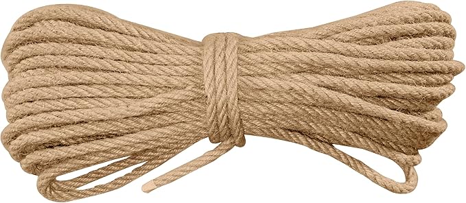 Natural Jute Twine,164 Feet 8mm inch Hemp Twine Rope for Gift Wrapping Craft Plant Garden Christmas Handmade Arts Decoration Packing String Home Decor-VerdiqueGarden