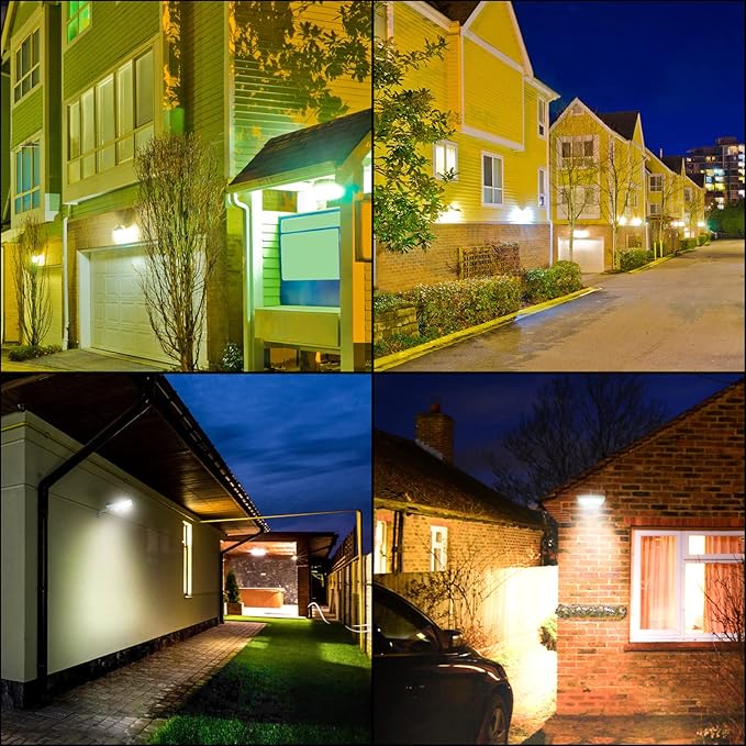 Luwint Solar Motion Lights Outdoor, Waterproof Solar Powered Flood & Security Lights for Outside, Motion Sensor-VerdiqueGarden