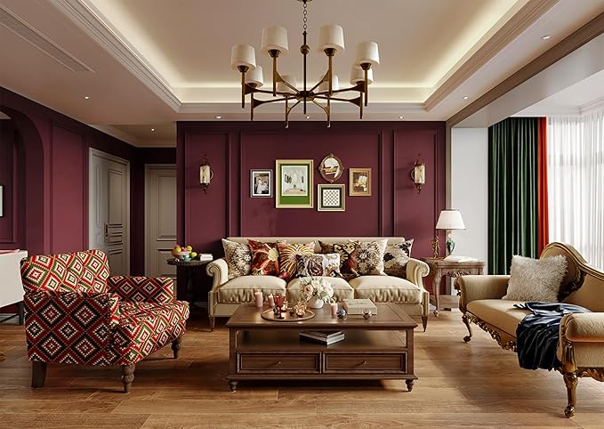 Dimoon 78.7''x17.7'' Red Peel and Stick Wallpaper Contact Paper Modern Self Adhesive Wall Paper Removable Renter Friendly Textured Solid Color Shelf Cabinet Vinyl Roll (78.7''x17.7'',Retro Red)-VerdiqueGarden