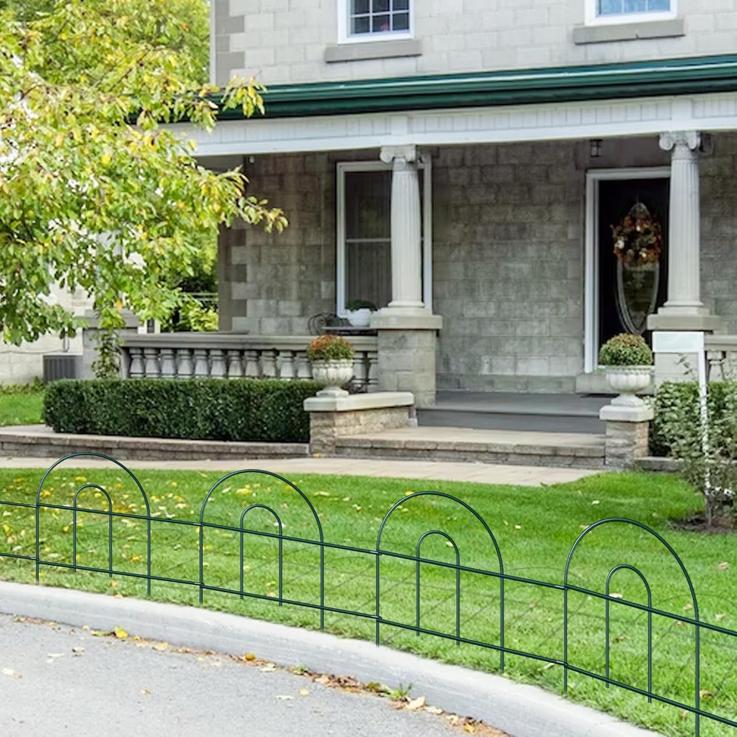 Decorative Garden Folding Border Fence, Metal Wire Edging Flower Fence Panel 18in X50ft Outdoor Patio Landscape-VerdiqueGarden