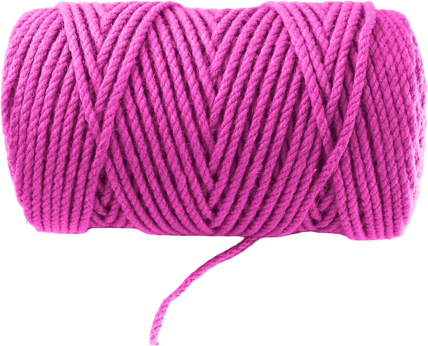 4mm x 200 Feet Pink Jute Rope, Twine for Gardening Tomato Climbing Plant Tie Floristry Crafts Gift Wrapping Packing Decor-VerdiqueGarden