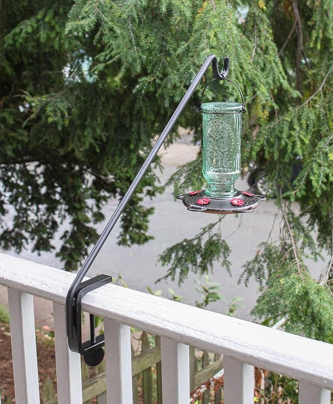 Achla Designs Deck Rail Shepherd's Pole, Angled (BGP-08), 7In-VerdiqueGarden