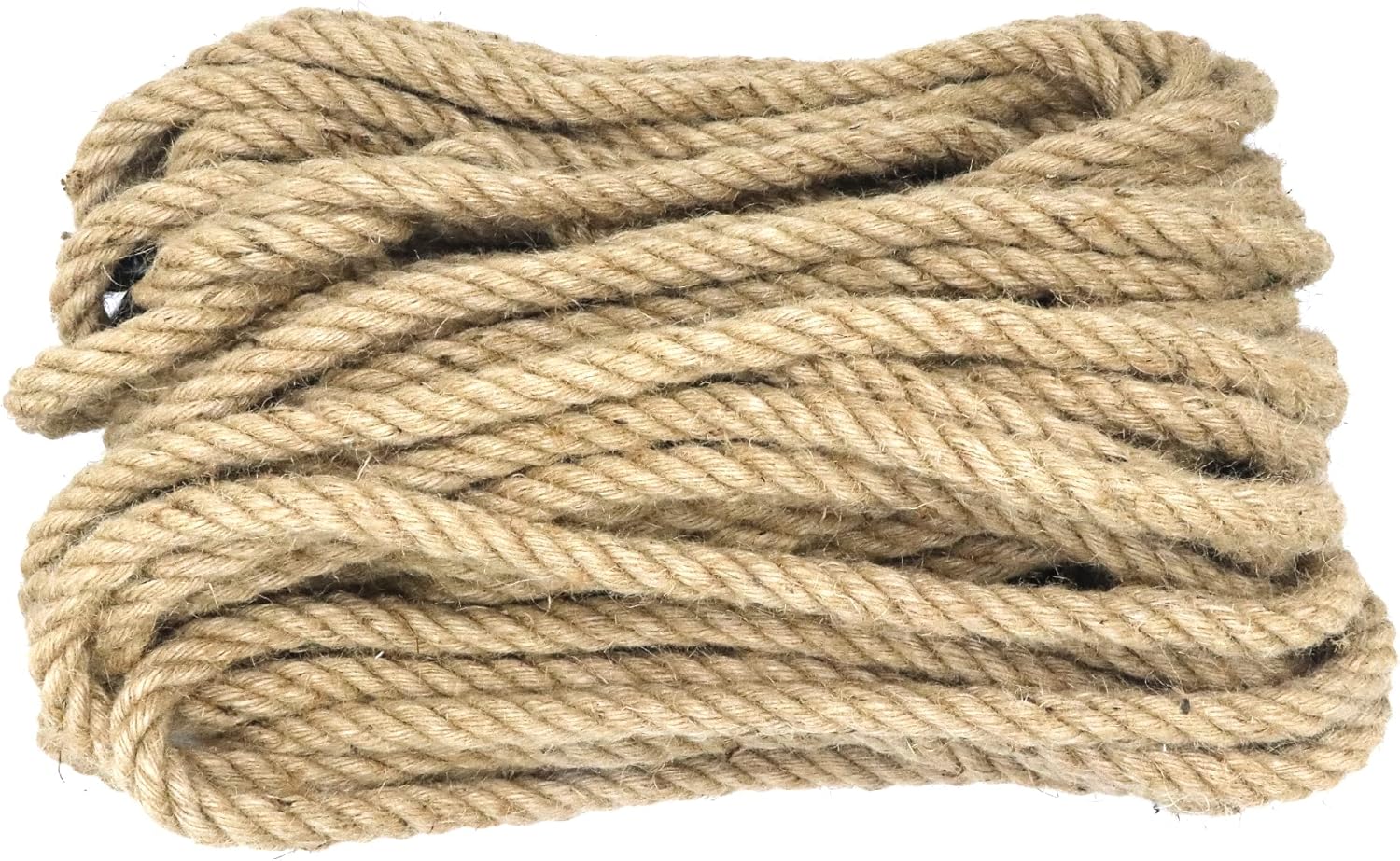 3/4 Inch Jute Rope 100 Ft, IMROPE Natural Rope Twisted 4 Strands for DIY Arts Crafts, Garden, Home Decorating, Hammock-VerdiqueGarden
