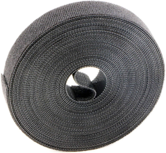 Reusable Fastening Tape Cable Ties 3/4 Inch Double Side Hook Roll (10 Yard, Black Upgraded Version)-VerdiqueGarden