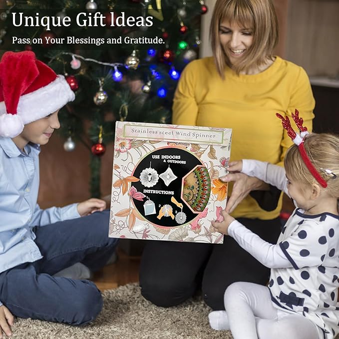 Hummingbird Wind Spinner for Yard and Garden,12in 3D Wind Spinner Hummingbird Gift for Women/Mother/Father/Men,Hanging Bird Wind Catchers Kinetic Yard Art Ornaments Outdoor Wind Sculptures-VerdiqueGarden