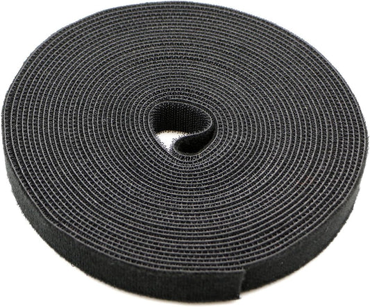 Pasow fastening tape Cable Tie Double Side Nylon Power Wire Management 3/4Inch 1 Roll Hook (10 Yards, Style 1)-VerdiqueGarden