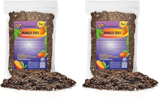 Mango Tree Potting Soil - All-Natural Blend for Thriving Mango Trees - Boosts Root Health and Delicious Harvests - 10 Quart-VerdiqueGarden