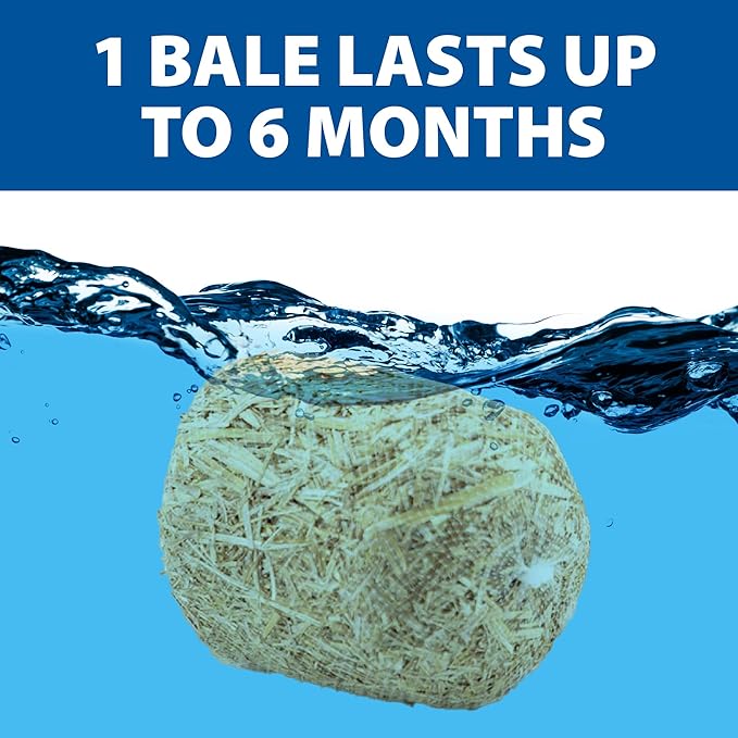 The Pond Guy Straw Barley Bale for Water Gardens, Fountains & Small Koi Ponds, Natural Clarifier, Simple & Easy to Use Pond Maintenance, 1-Pound Bale-VerdiqueGarden