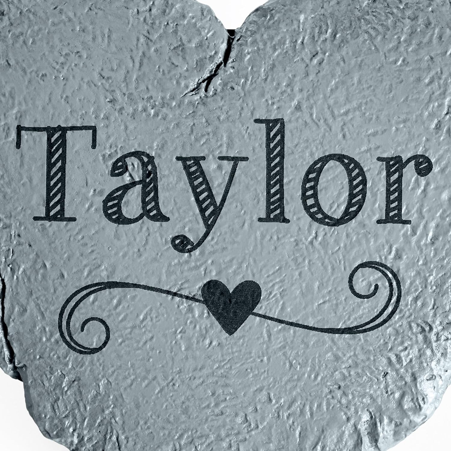 Let's Make Memories Personalized Garden Stone - Resin - Custom Garden Décor - Love Grows Here Round Stone with Heart Cutout - for Dad - for Father's Day-VerdiqueGarden