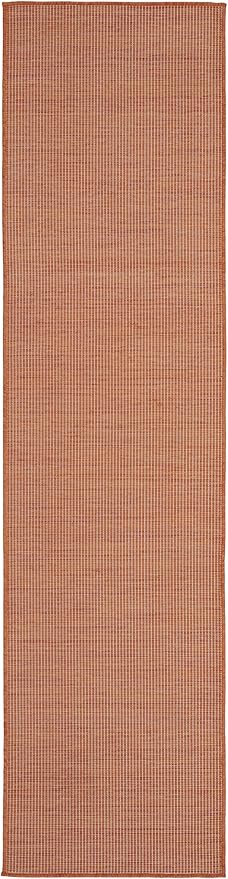 Nourison Home Home Positano 6' Runner Fabric Terracotta Area Rug-VerdiqueGarden