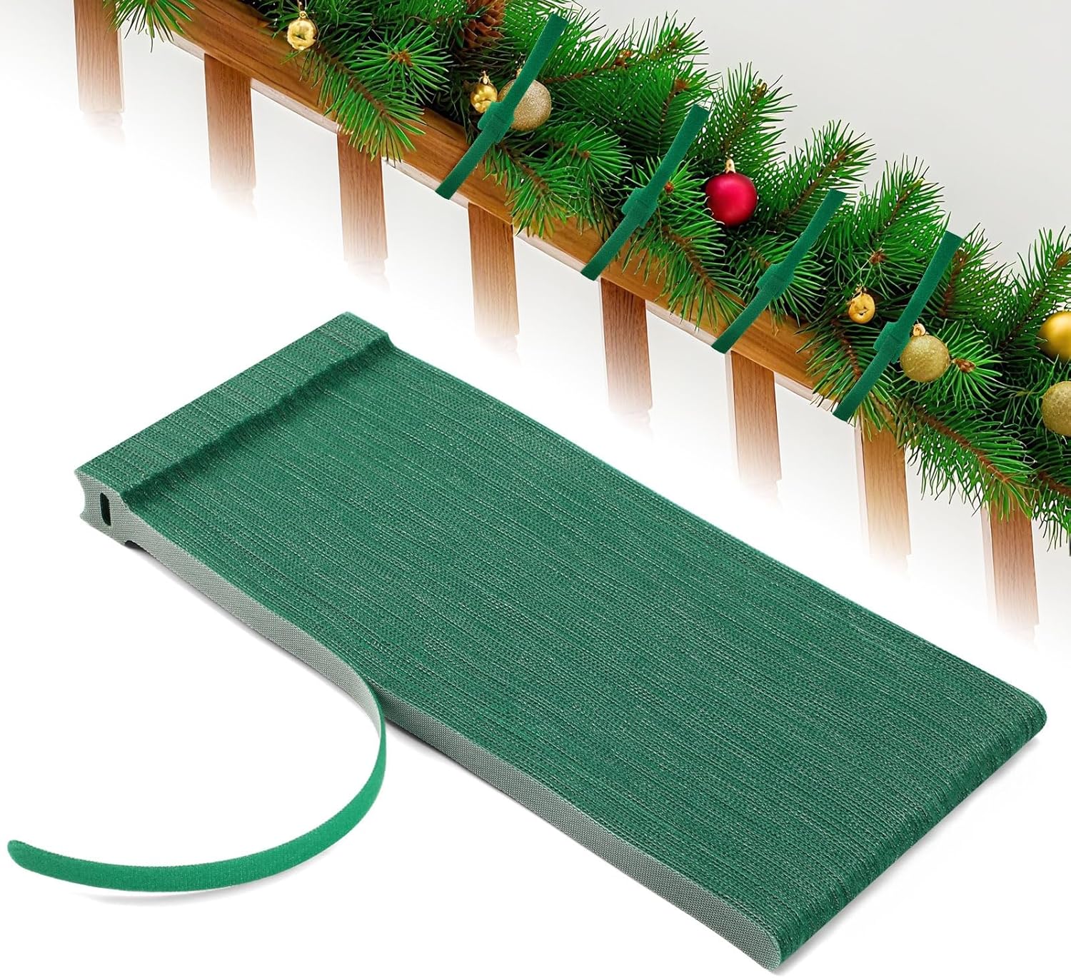 100 Pcs Christmas Garland Ties 12Inch Adjustable Holiday Garland Twist Ties for Holiday Christmas Halloween Tree Wreath Party Yard Wall Doorway Reusable Nylon Garden Cable Straps Decoration(Green)-VerdiqueGarden