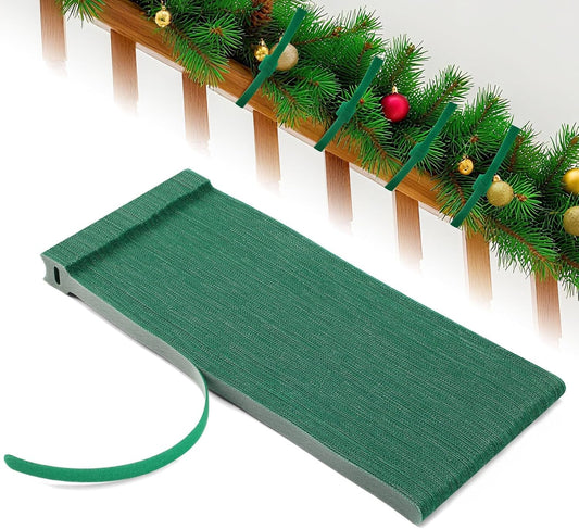 100 Pcs Christmas Garland Ties 12Inch Adjustable Holiday Garland Twist Ties for Holiday Christmas Halloween Tree Wreath Party Yard Wall Doorway Reusable Nylon Garden Cable Straps Decoration(Green)-VerdiqueGarden
