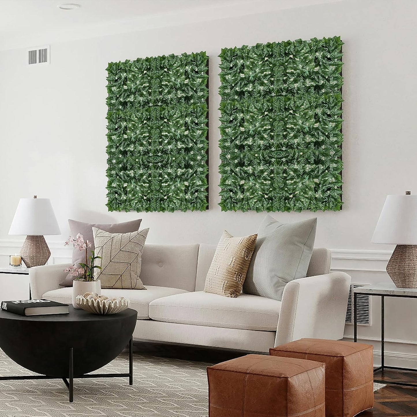 Artificial Ivy Privacy Fence Screen 40x120in Privacy Hedges Wall Faux UV-Anti Panel for Indoor Outdoor Garden Balcony Decor-VerdiqueGarden