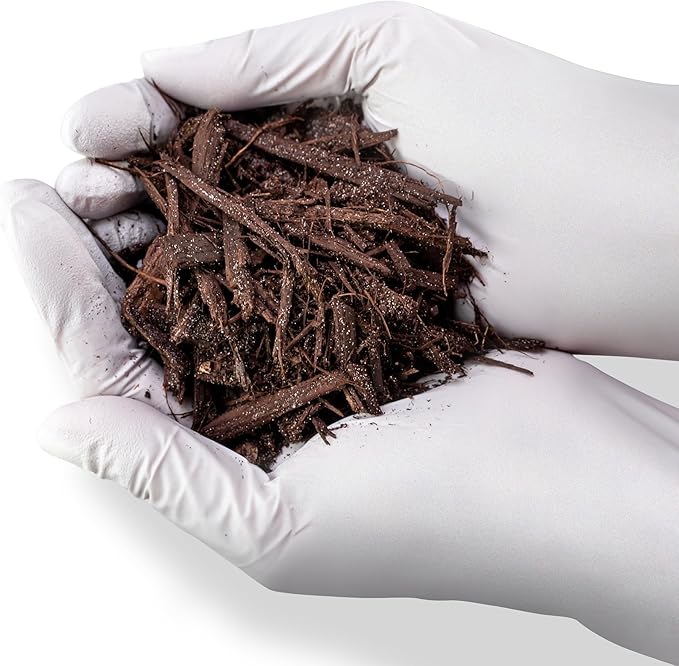 Brown Mulch - Protect Your Plants with a Sustainable Ground Cover - 4 QUARTS-VerdiqueGarden