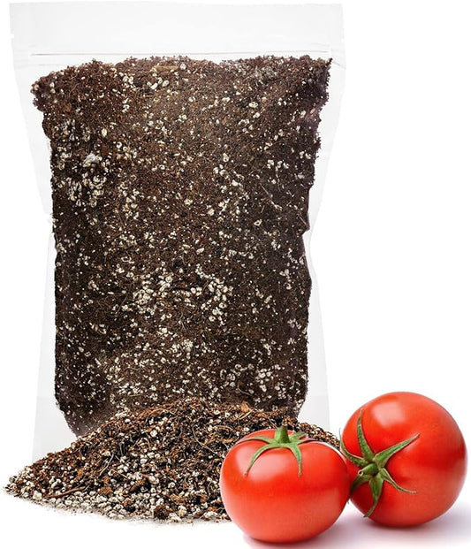 Organic Potting Soil for Tomato Plants - 5 Quart - Hand-Mixed with Natural Ingredients for Optimal Growth and Nutrient Retention-VerdiqueGarden