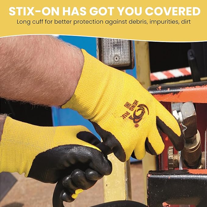 10 OR 20 Pairs Work Gloves–Heavy Duty Rubber Coated Safety Work Gloves–Multipurpose Gloves-VerdiqueGarden