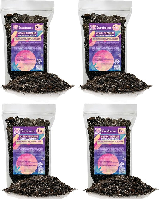 Premium Organic #1 Potting Soil Mix - Ideal Nutrient Blend for Robust, High-Yield, and Beautifully Blooming Outdoor Guerrilla Growing Plants - 20 Quart-VerdiqueGarden