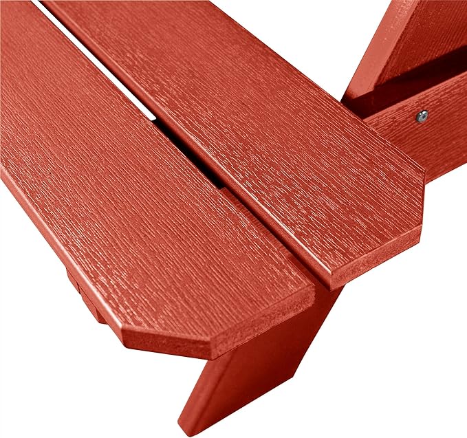 highwood Hometown Picnic Table, 6 Foot, Rustic Red-VerdiqueGarden