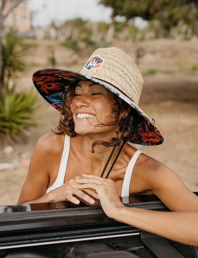 Straw Hat for Men & Women | Lifeguard Hat, Beach Hat & Sun Hat | UPF 50+ Wide Brim for Sun Protection | One Size | Hemlock-VerdiqueGarden