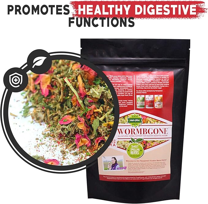 Non-GMO Backyard Chicken Nesting Herbs (1.25 pounds) - Naturally Keep A Clean Coop Your Hens Will Love-VerdiqueGarden