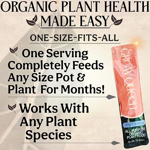 All-in-One Complete Organic Plant Food, Indoor Plant Food for Houseplants, Organic Fertilizer for Vegetable Gardens, 7 Formulated Single Servings Feeds 14 gal Fast and Slow Release-VerdiqueGarden