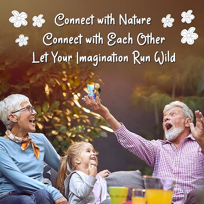 WILD PIXY Indoor Fairy Figurine – Miniature Fairy for Gardens, Ornaments, or Cake Toppers, Fairy Garden Decor and Accessories, Premium Resin, Designer Gift Box with Poem Card-VerdiqueGarden