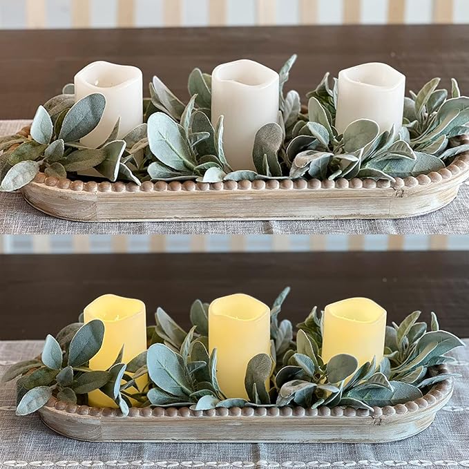 5" Outdoor Battery Operated Candle Waterproof Led Pillar Lights Flickering Flameless Candles with Timer Realistic Fake Electric Pillars for Lantern Garden Wedding Halloween Christmas Decorations,White-VerdiqueGarden