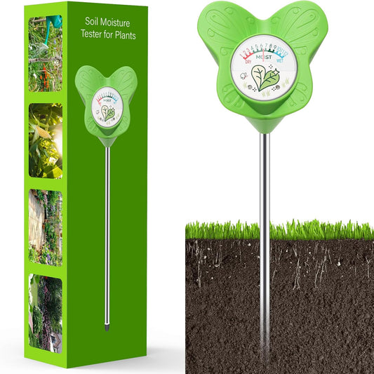 UNIWA Soil Moisture Meter, Plant Water Meter for House Plants and Indoor Potted Plants, Soil Moisture Monitor for Garden, Farm, and Lawn Plant Care,No Battery Needed-VerdiqueGarden