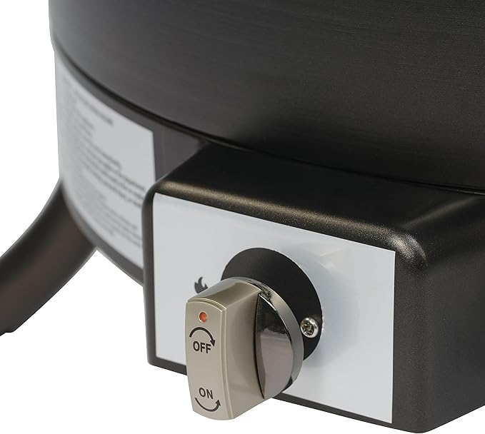 Amazon Basics Portable Propane Fire Pit, 19 inch Round Gas for Patio, 55,000 BTU Carry Strap-VerdiqueGarden