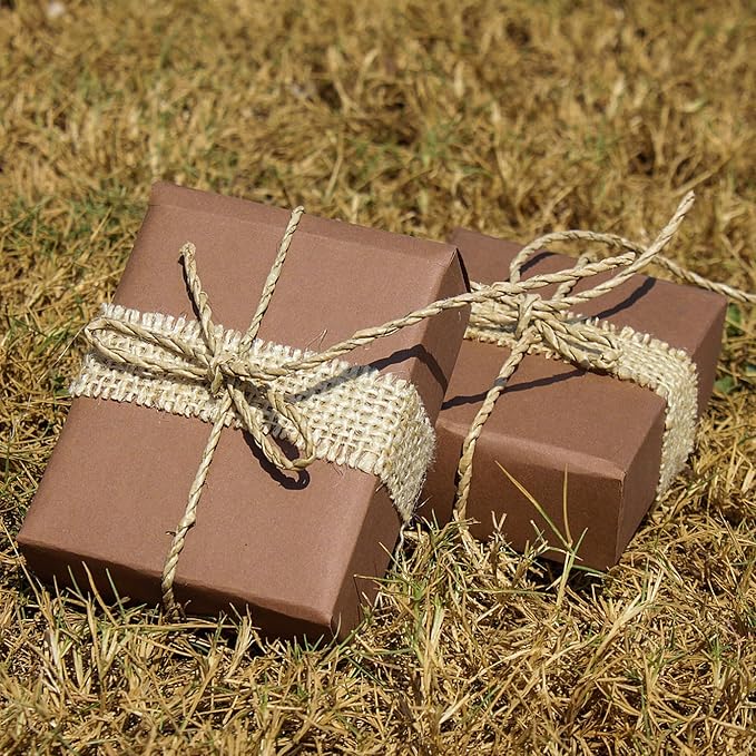 Natural Jute Twine,656 Feet 1/4 inch Hemp Twine Rope for Gift Wrapping Craft Plant Garden Christmas Handmade Arts Decoration Packing String Home Decor-VerdiqueGarden