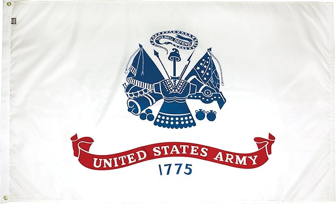 FlagSource U.S. Army Nylon Military Flag, Made in The USA, 3x5'-VerdiqueGarden