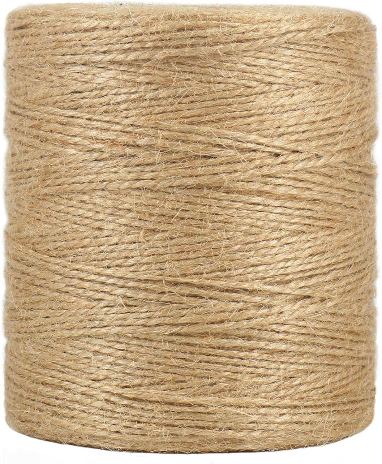 Tenn Well Natural Jute Twine, 1500 Feet 2mm Garden Twine, Brown Jute String for Arts and Crafts, Gardening, Gift Wrapping, Bundling, Recycling, Holiday Decorations-VerdiqueGarden