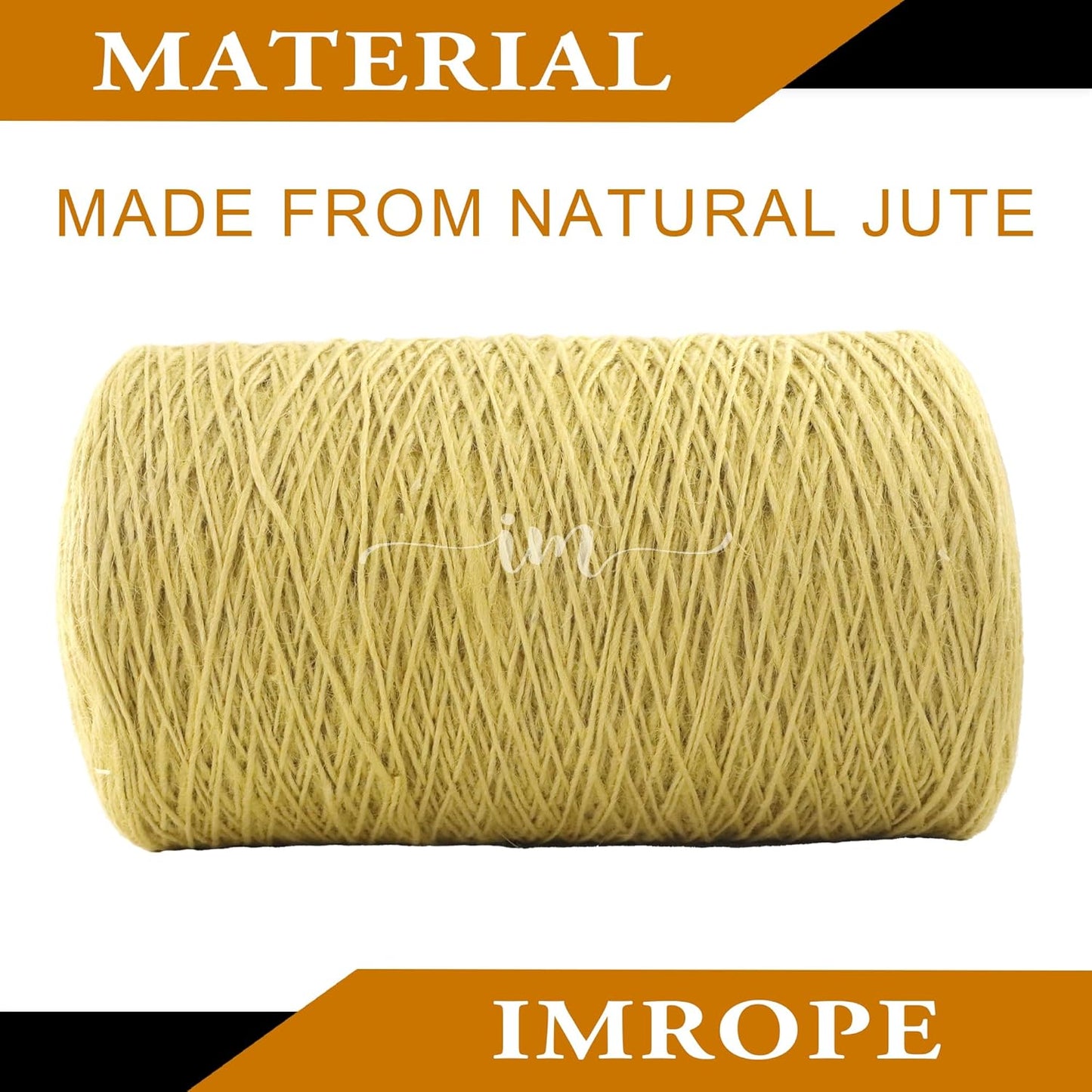 1mm x 5000 Feet Yellow Jute Rope, Twine for Gardening Tomato Climbing Plant Tie Floristry Crafts Gift Wrapping Packing Decor-VerdiqueGarden