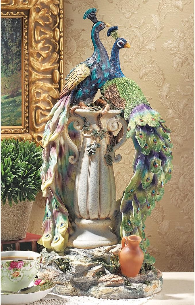 Design Toscano Peacocks in Paradise Statue-VerdiqueGarden