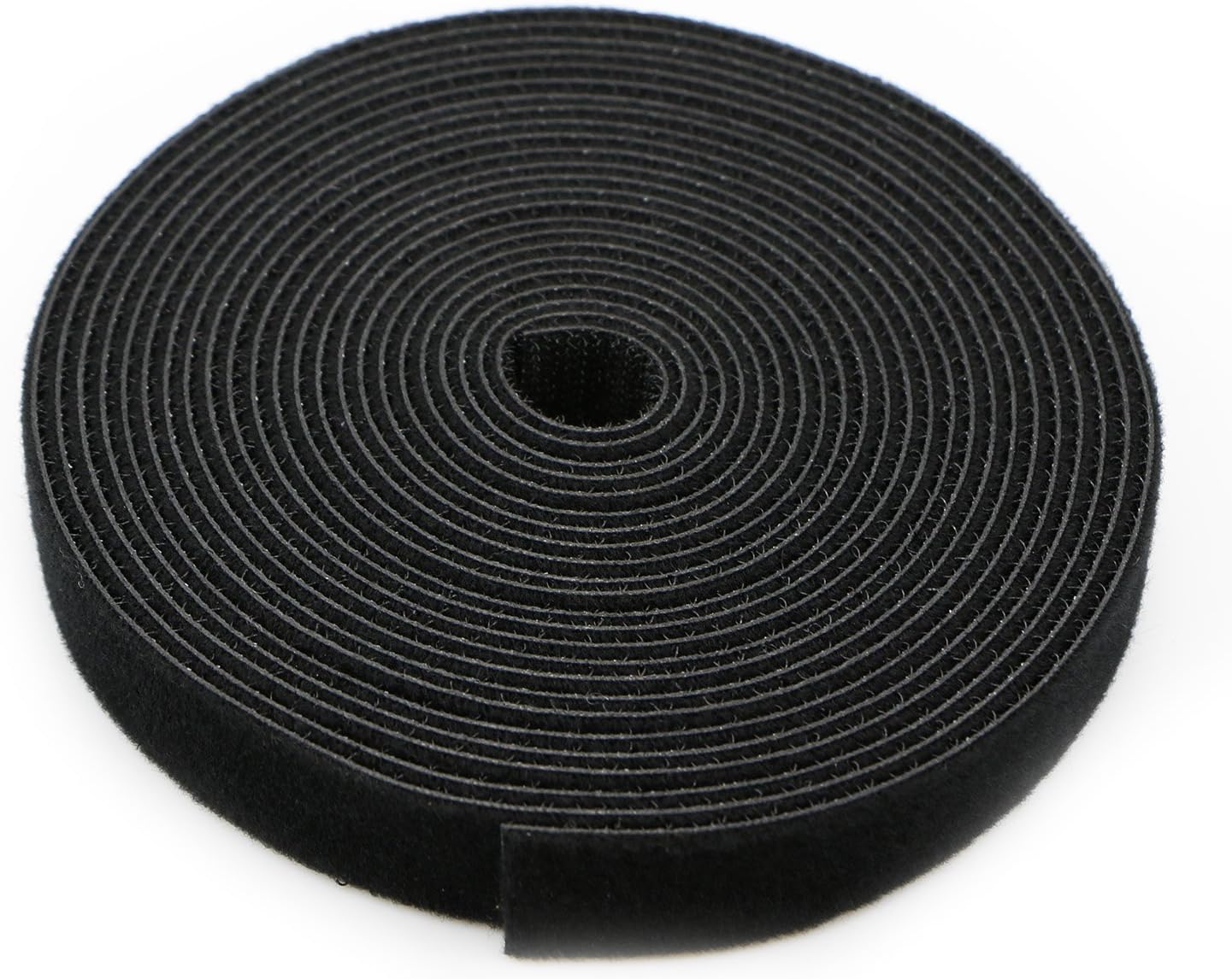 Reusable Fastening Tape Cable Ties 3/4 Inch Double Side Hook Roll (5 Yard, Black)-VerdiqueGarden